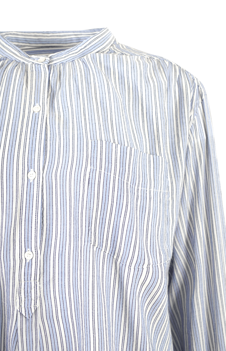 Sapha striped cotton voile blouse