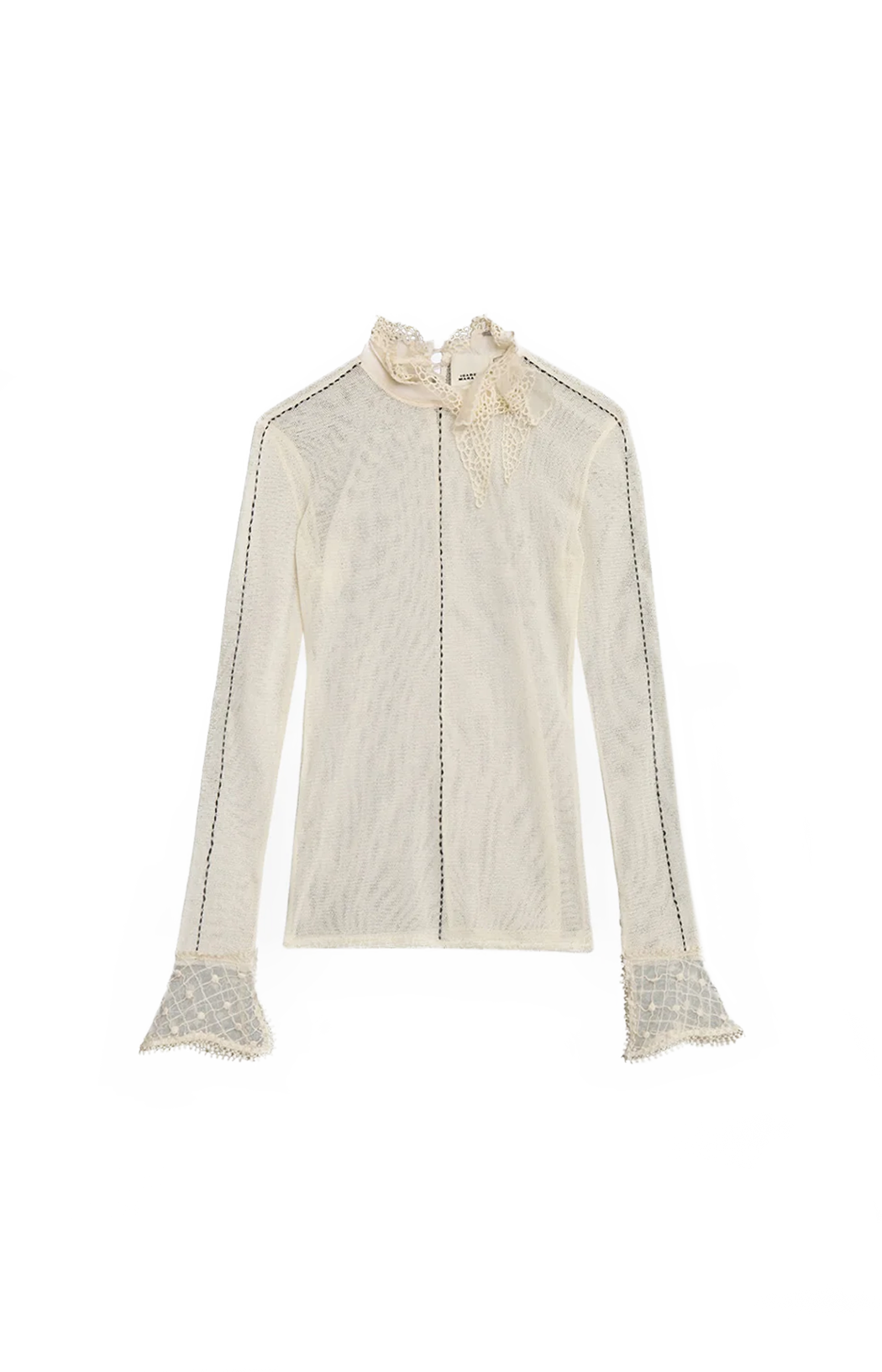 Sarah Long-Sleeve Fine Knit Top