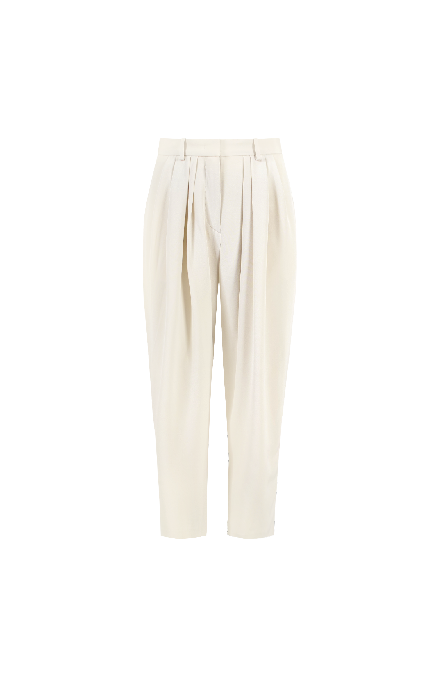 White pants on a white background