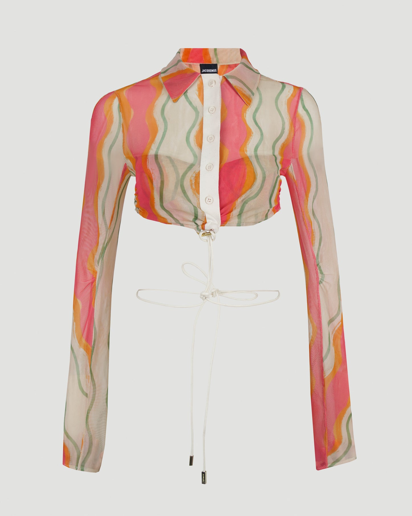 Printed mesh shirt
