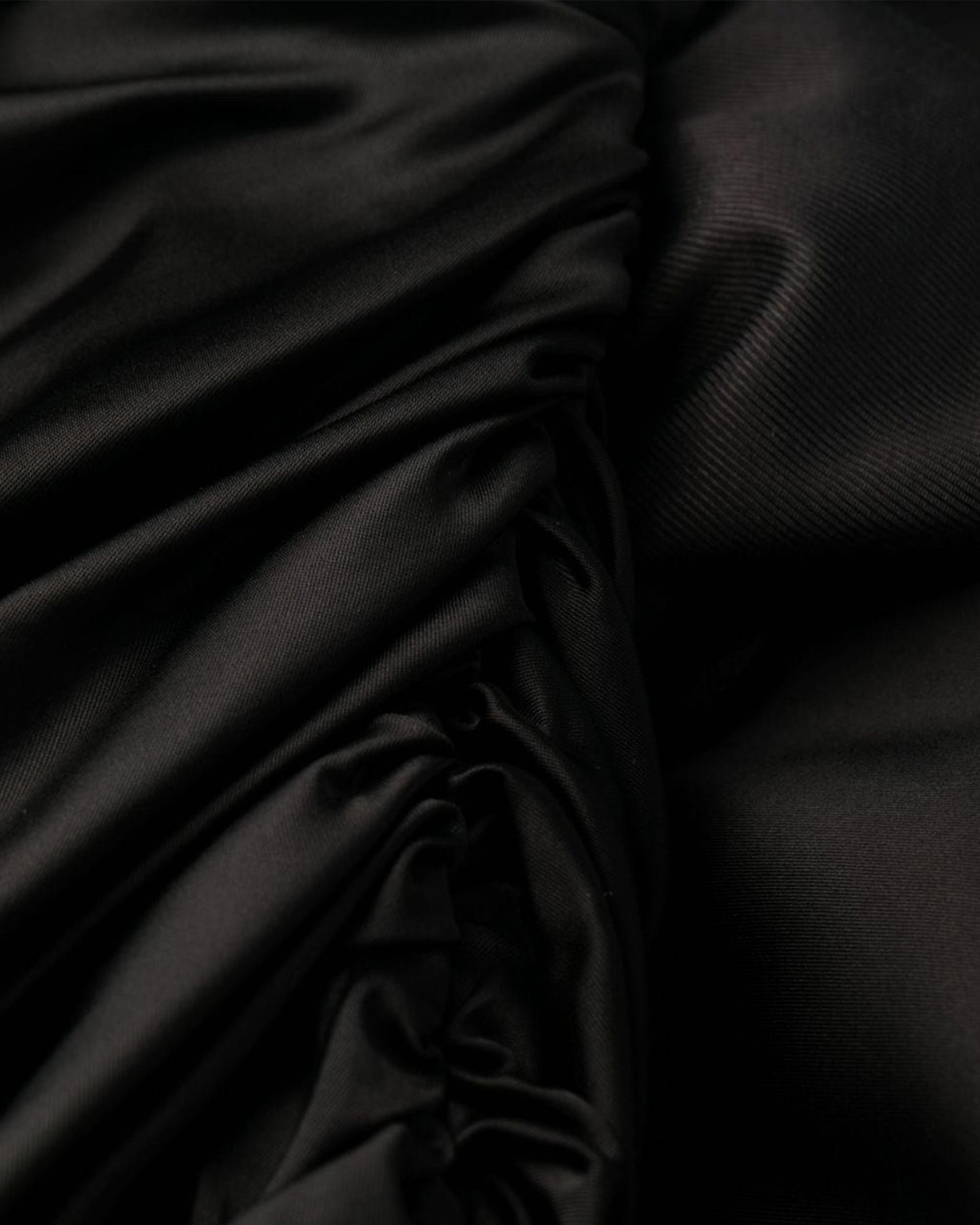Asymmetric lingerie dress in Black