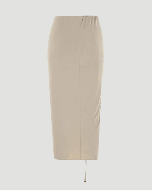 Slit sarong skirt