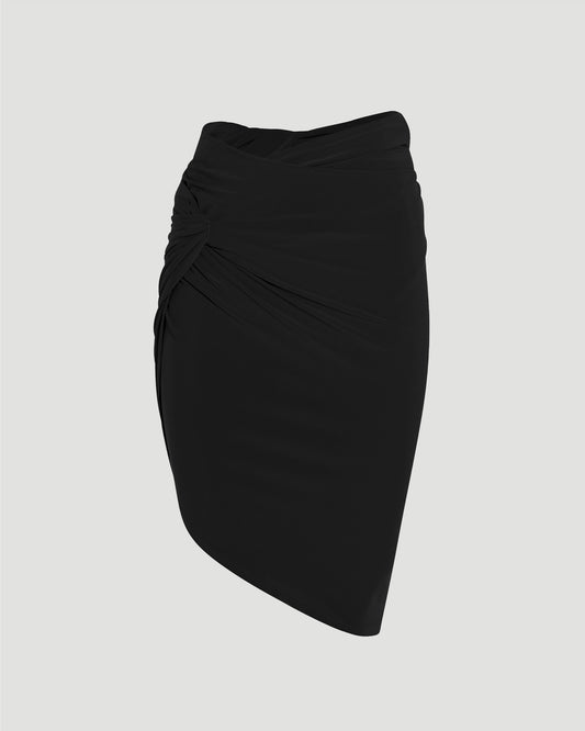 Draped Mini Skirt