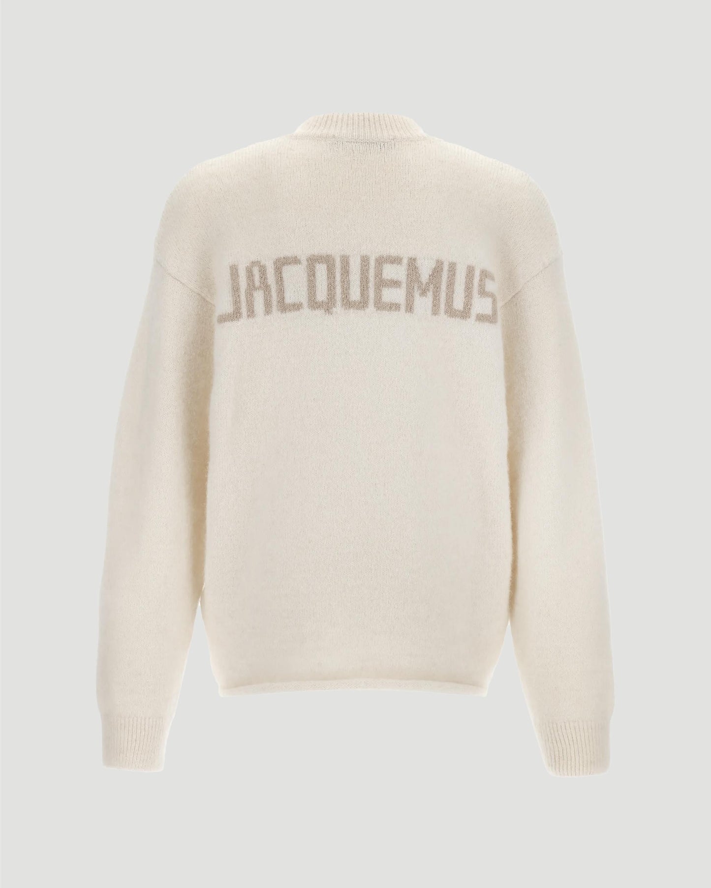Wool Blend Sweatshirt in Light Beige