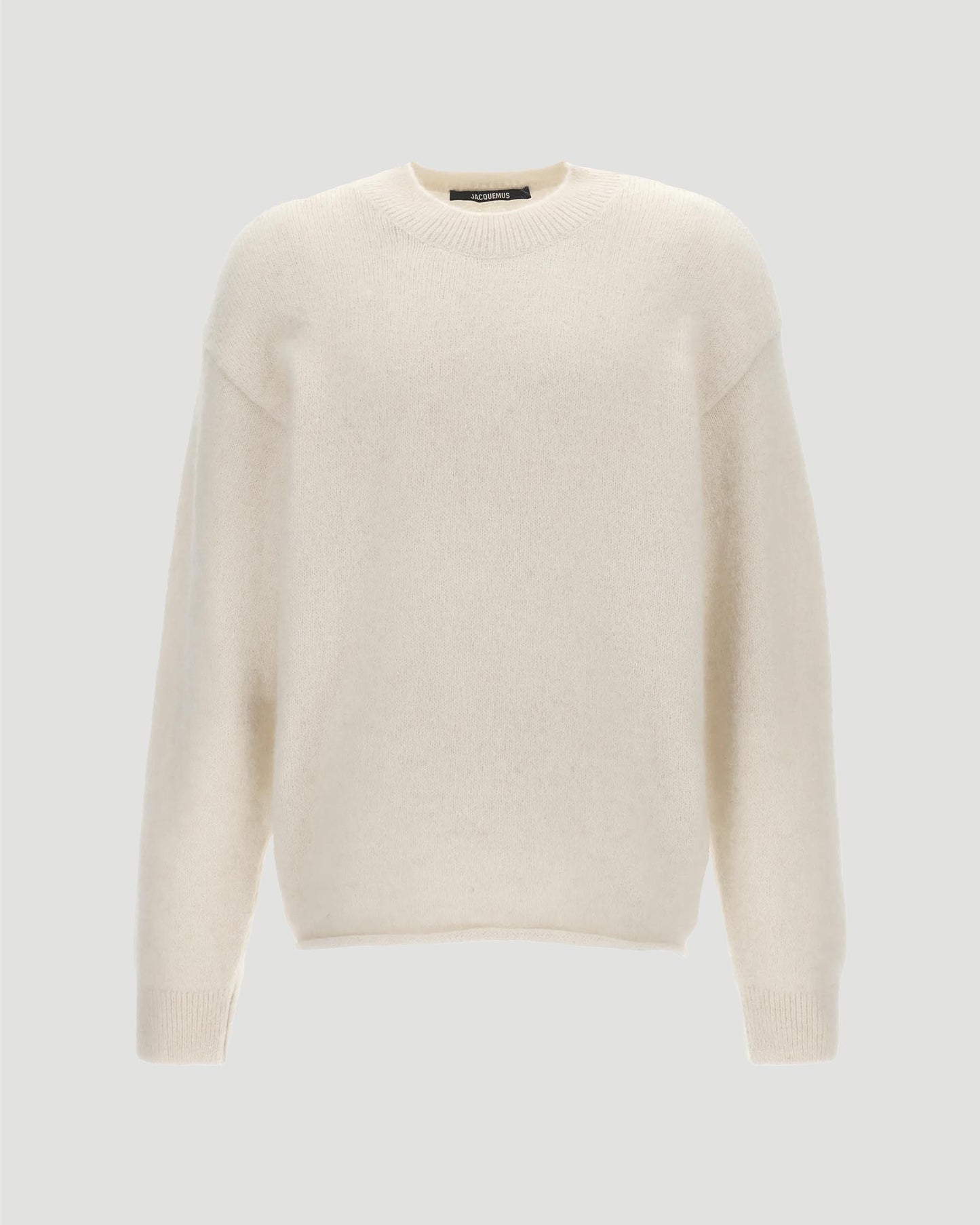 Wool Blend Sweatshirt in Light Beige