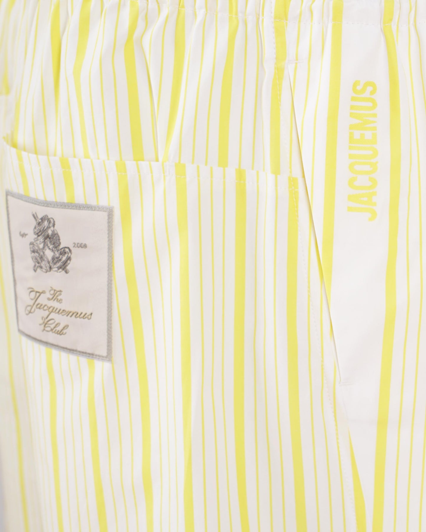 The Aloe Shorts in Yellow And White