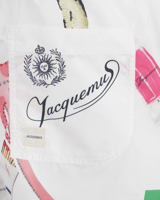 The Puntini Swim Shorts in White