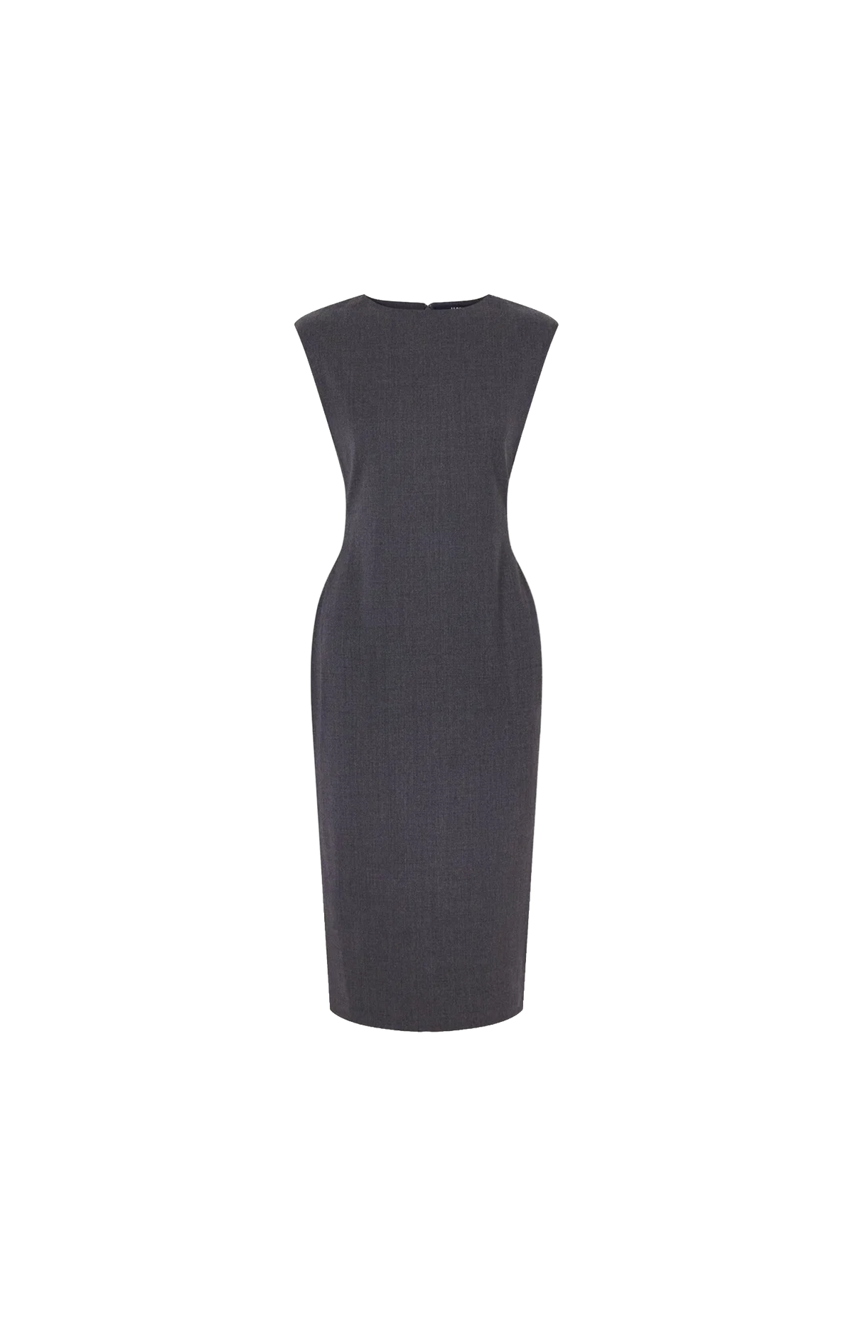 The Alba Midi Dress in Dark Grey