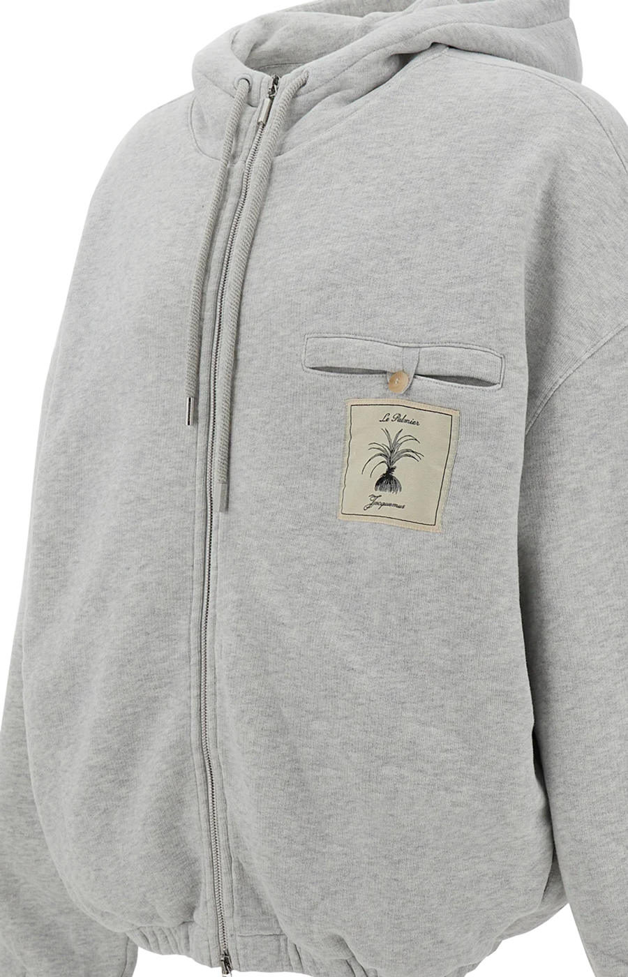 Jacquemus Men's Torneo Hoodie in Light Grey — product photo 3