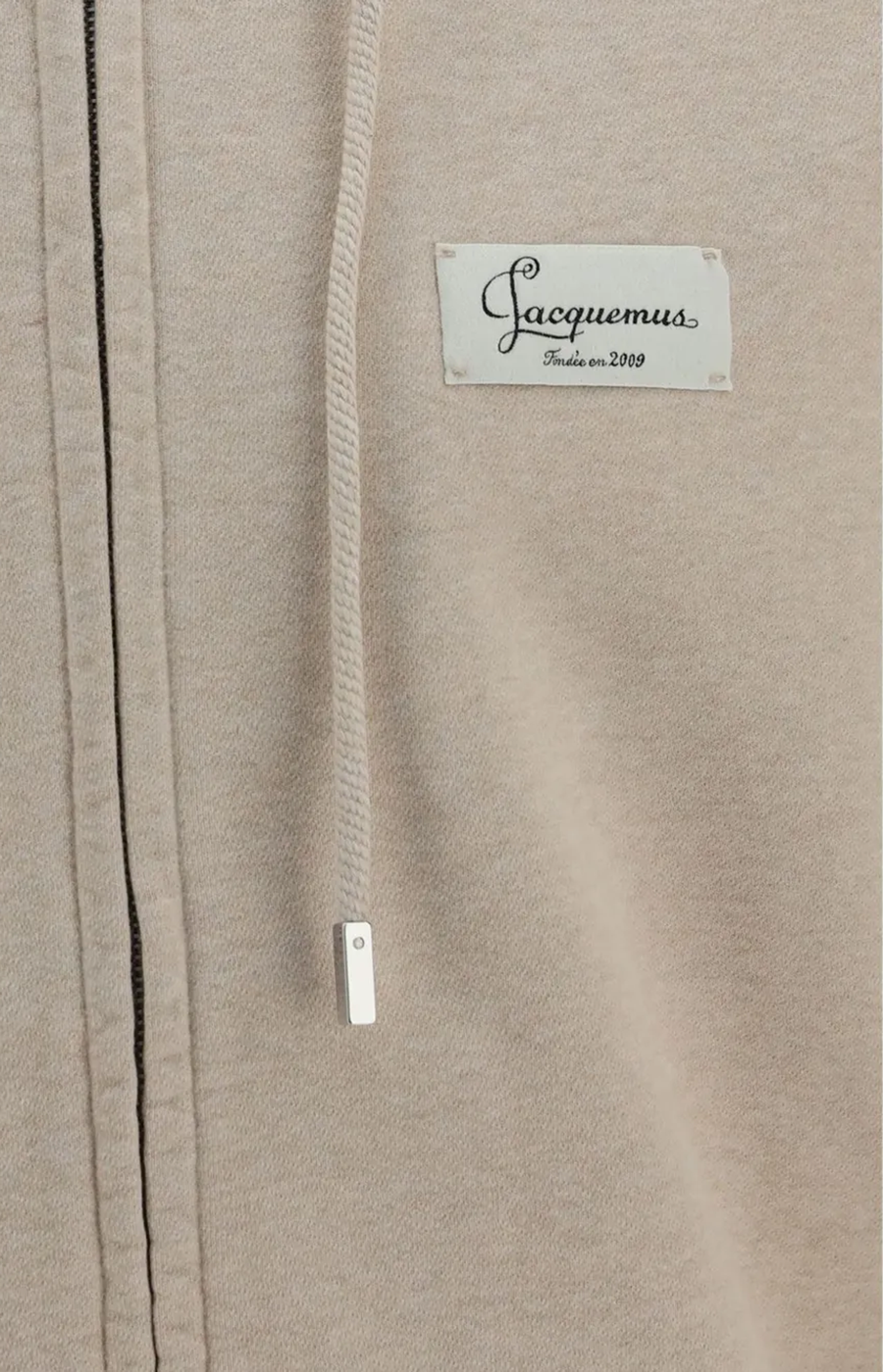 The Corso Zip Hoodie in Beige