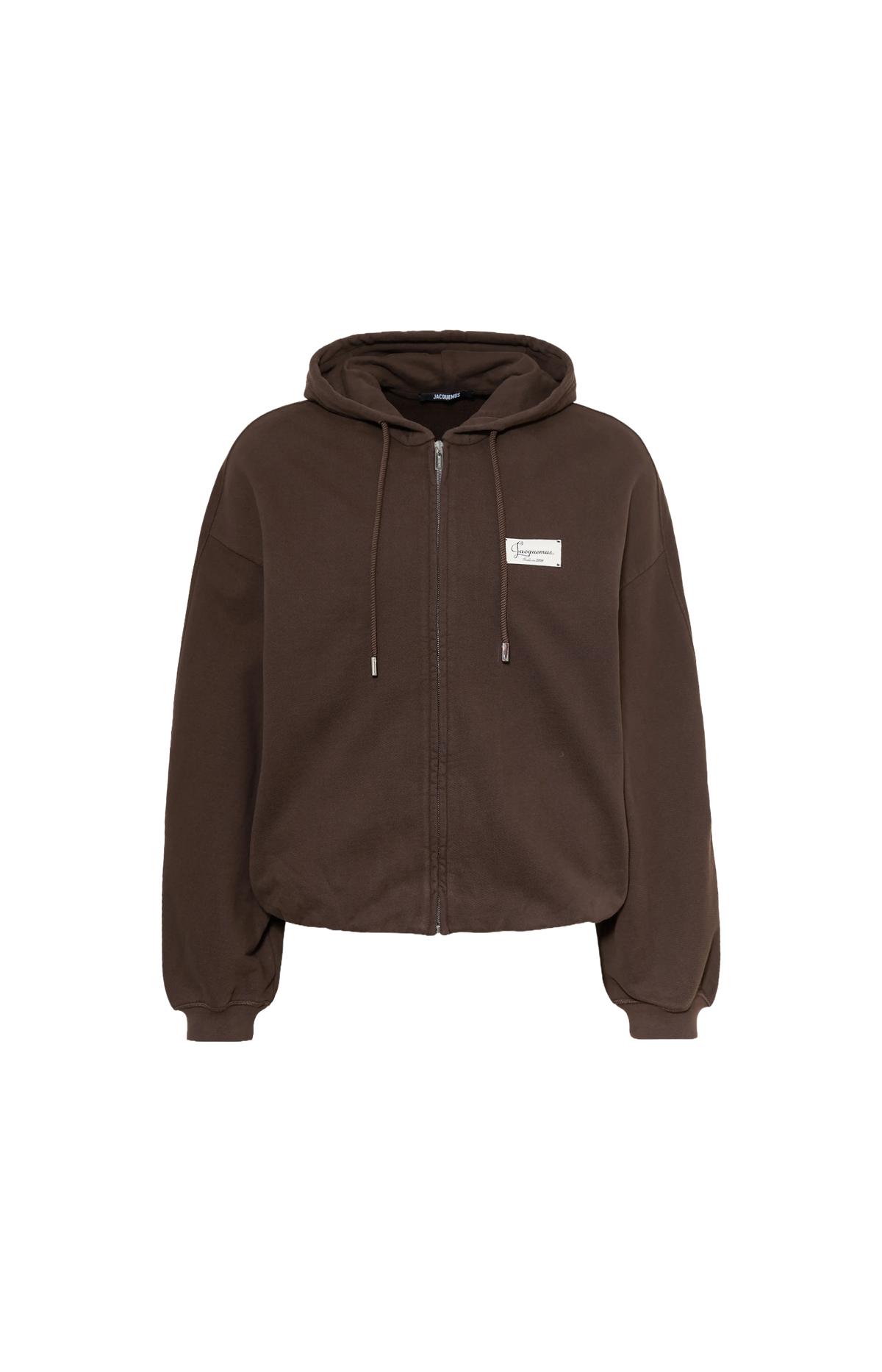 The Corso Zip Hoodie in Dark Brown