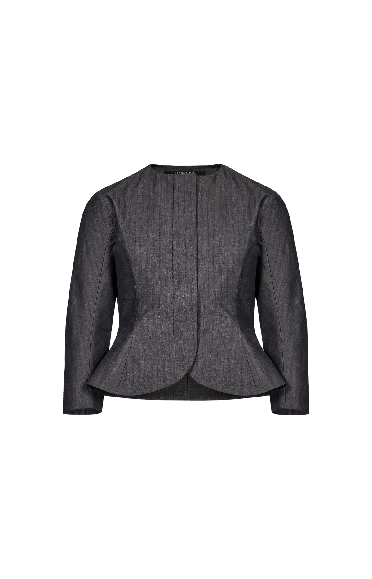 Peplum Jacket in Dark Grey