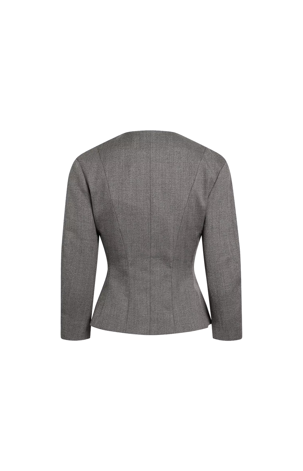 The Palmier Wool Jacket in Dark Brown