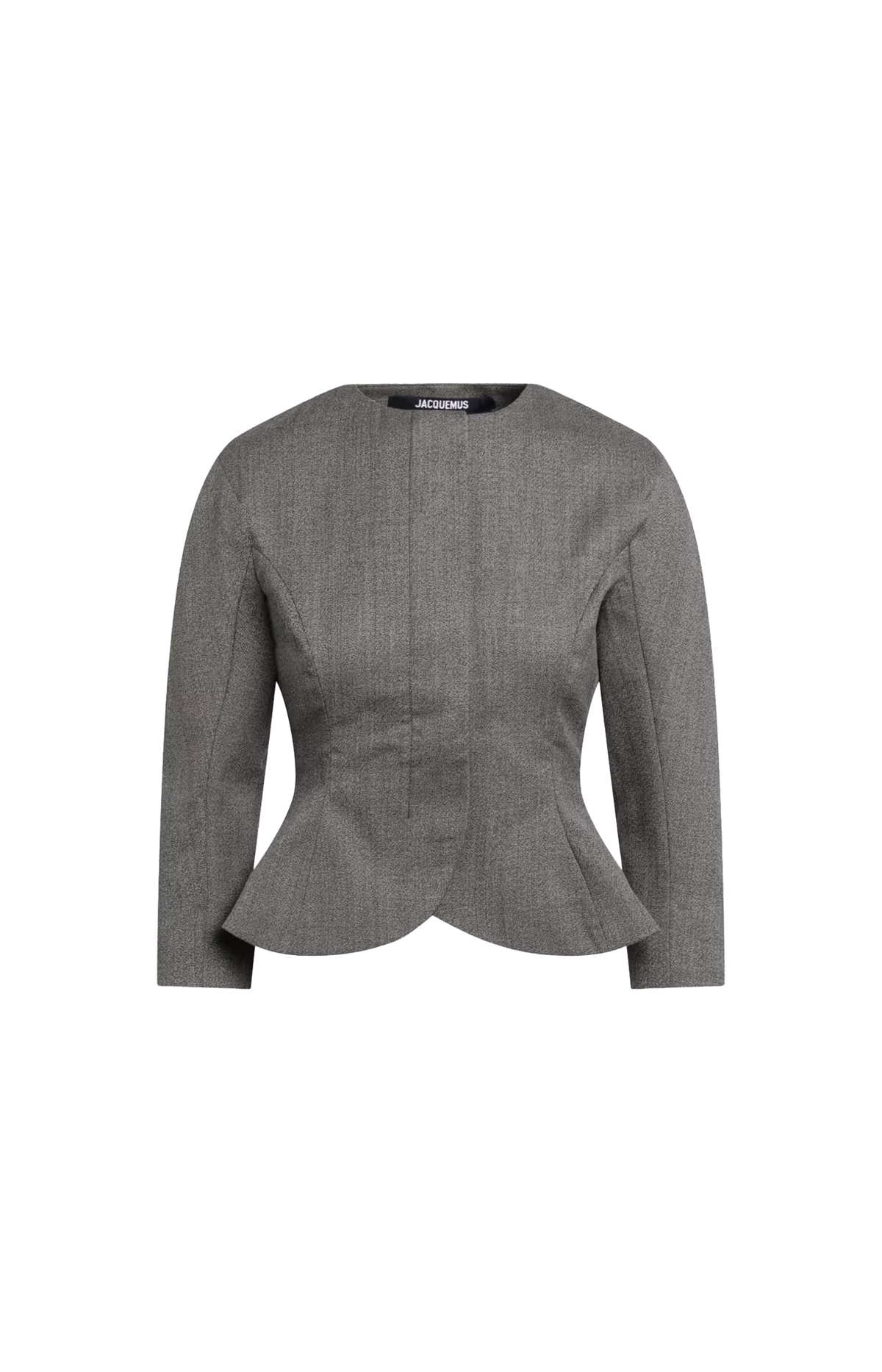 The Palmier Wool Jacket in Dark Brown