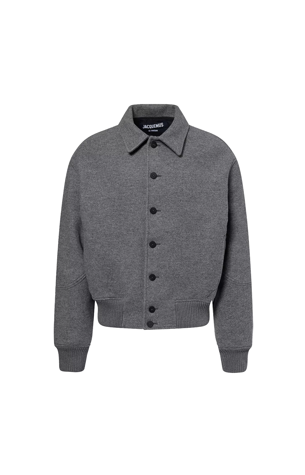 Jacquemus Le Bomber Feltro in Grey — front view