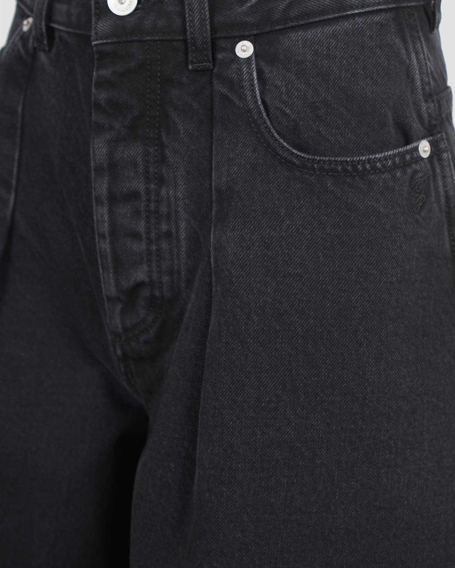 The Straight De-Nîmes Denim Pants in Black