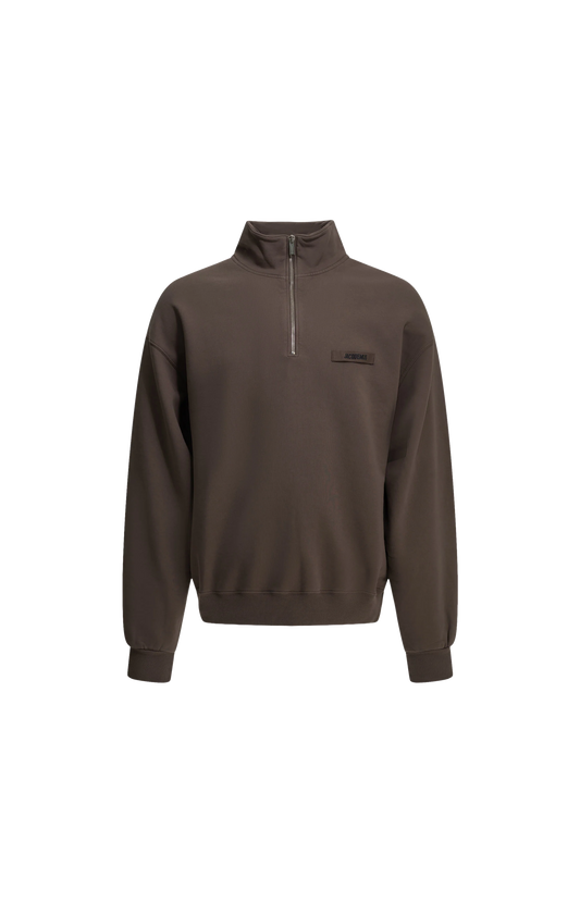 Jacquemus Gros Grain Sweatshirt in Brown — front view
