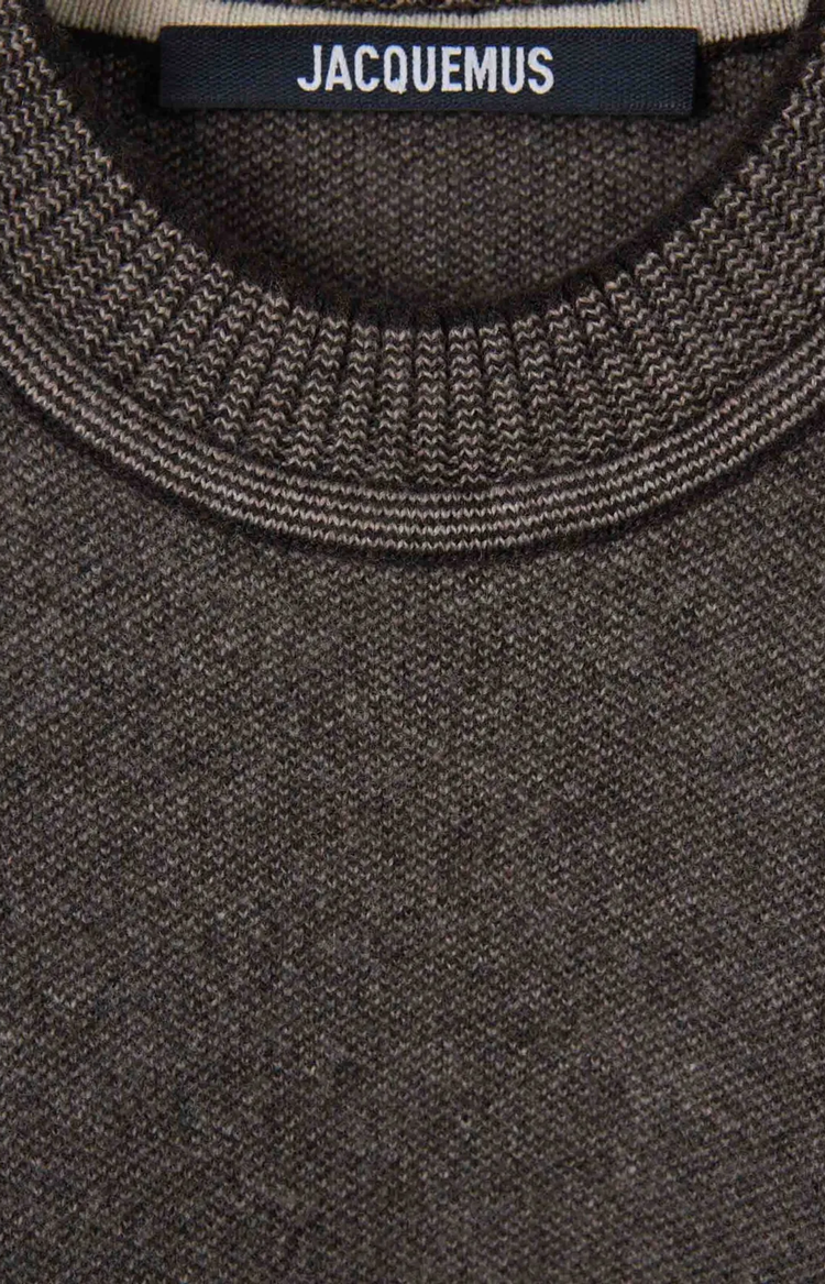 Jacquemus La Maille Pelota Sweater in Taupe — product photo 3