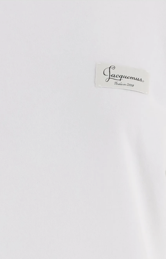 Jacquemus Logo-Patch T-Shirt in White — product photo 2