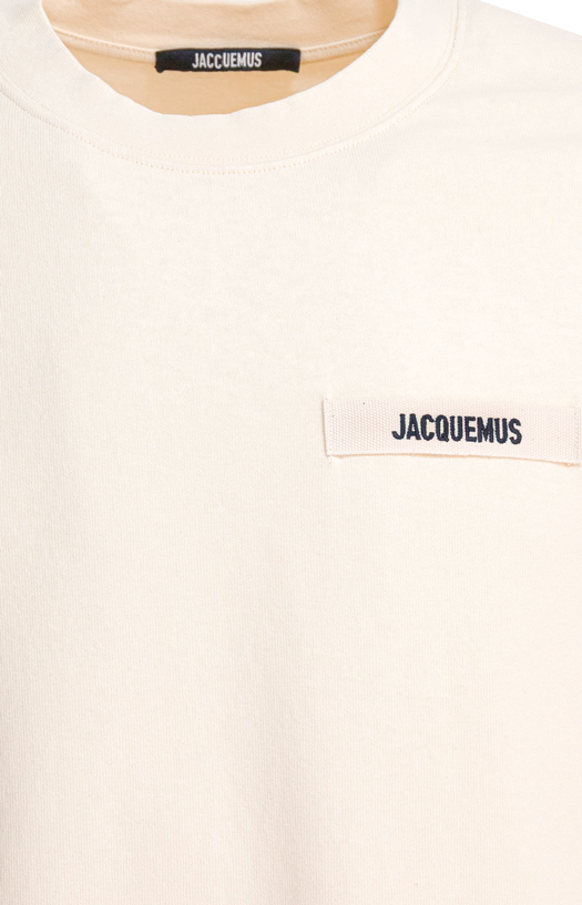 The Gros Grain Short-Sleeve T-Shirt in Light Beige