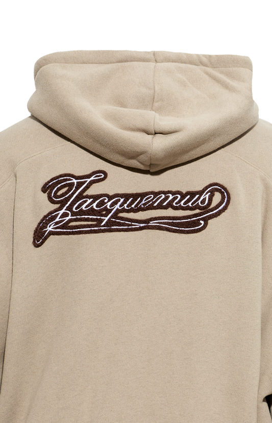 Jacquemus Men's Torneo Hoodie in Beige — product photo 2
