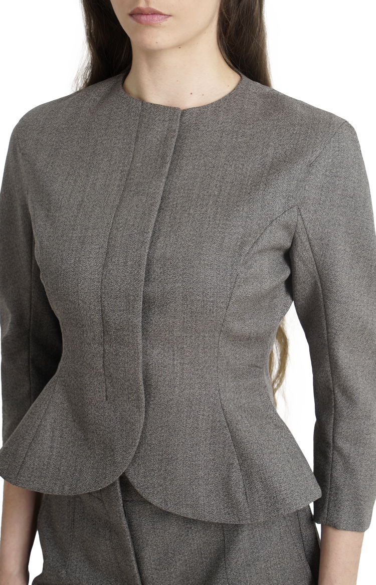Jacquemus The Palmier Wool Jacket in Dark Brown — product photo 2