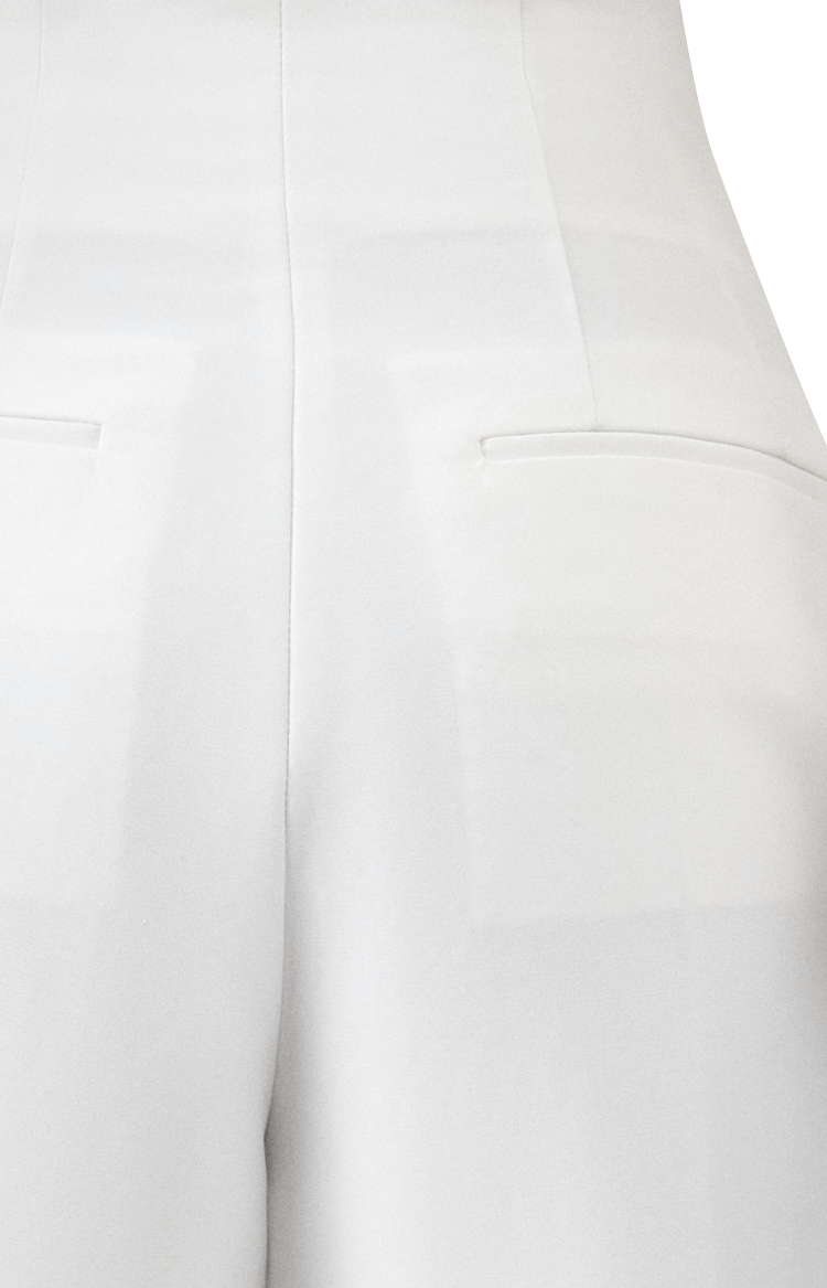 High-waisted trousers