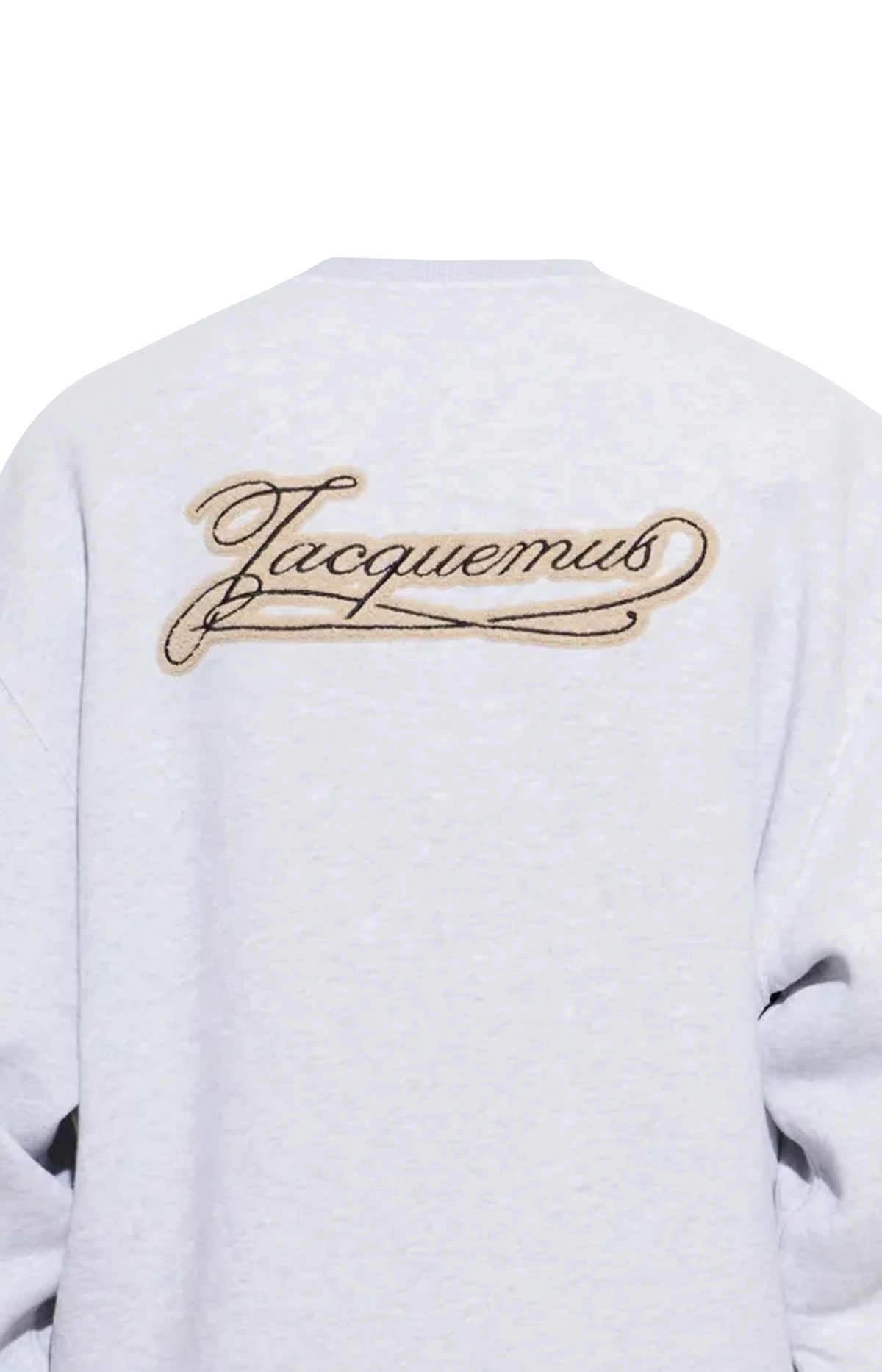 Jacquemus Logo-Patch Cotton Sweatshirt in Light Grey — product photo 2