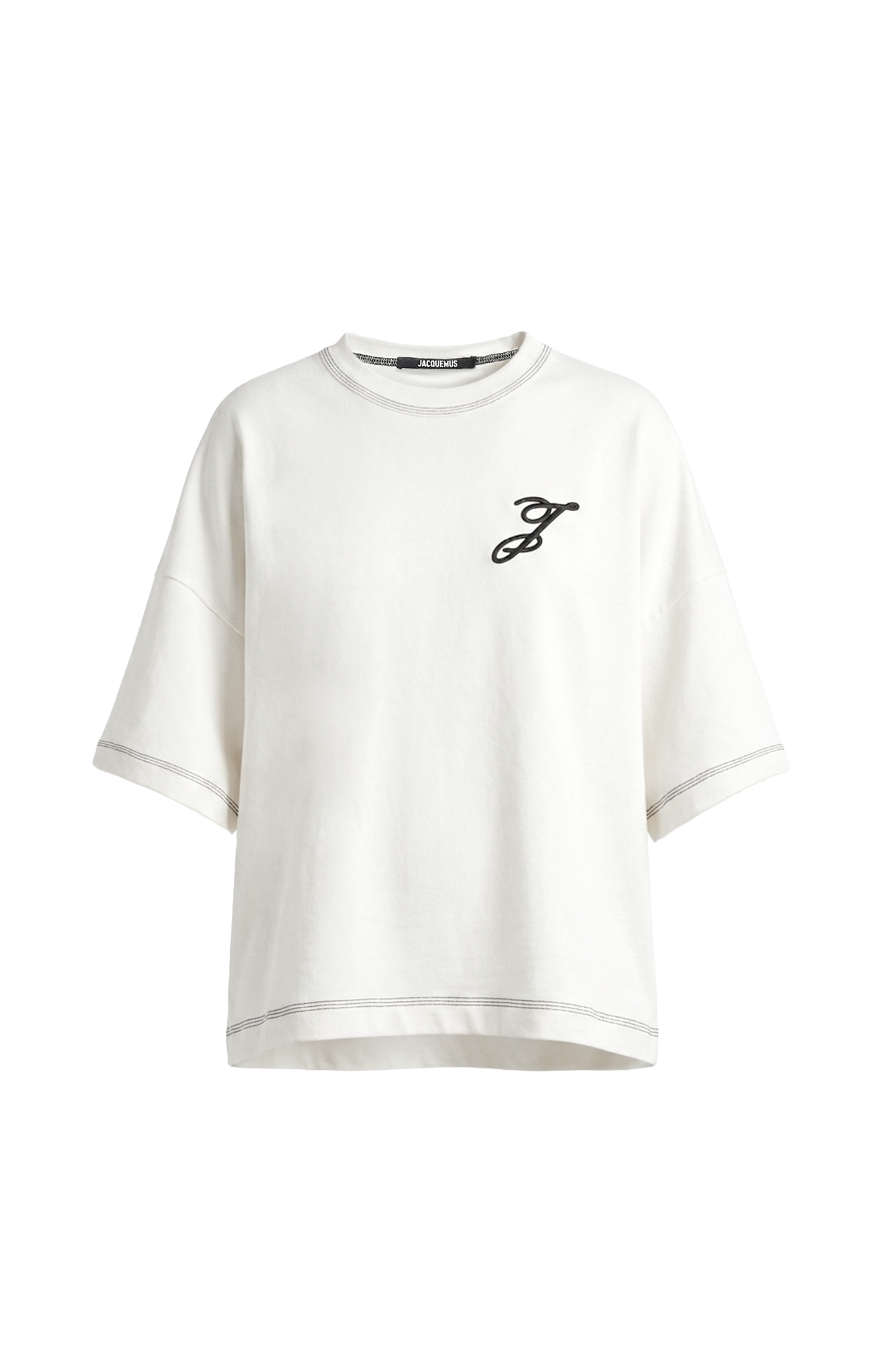 Contrast-Stitching T-Shirt