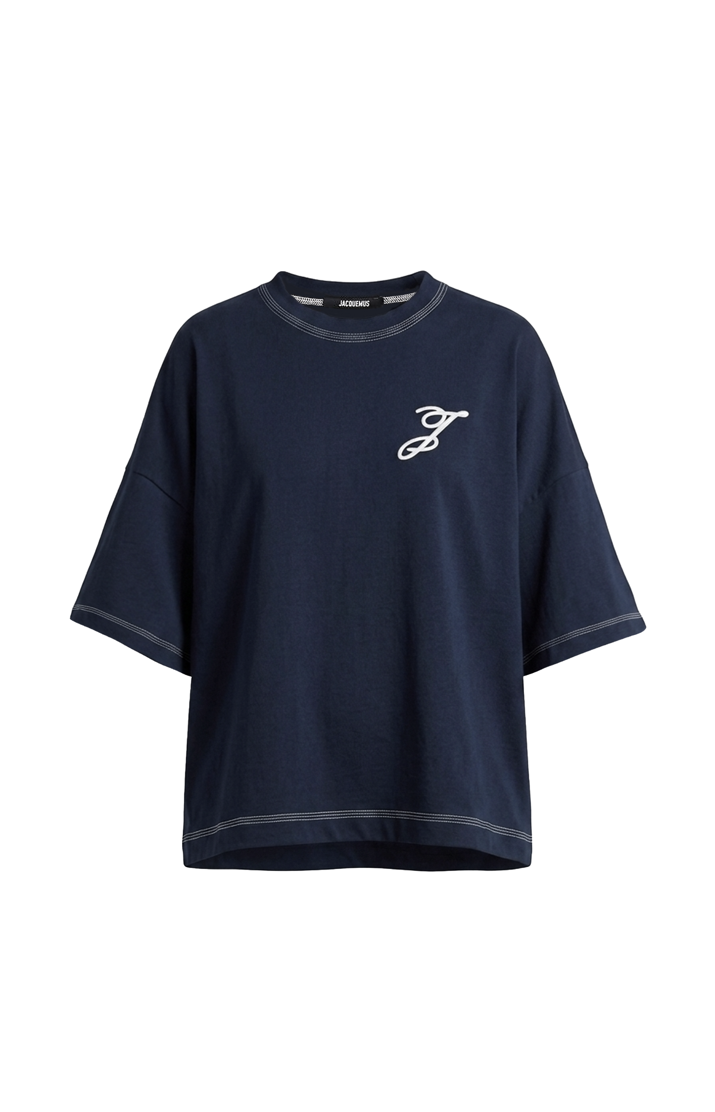 Contrast-Stitching T-Shirt
