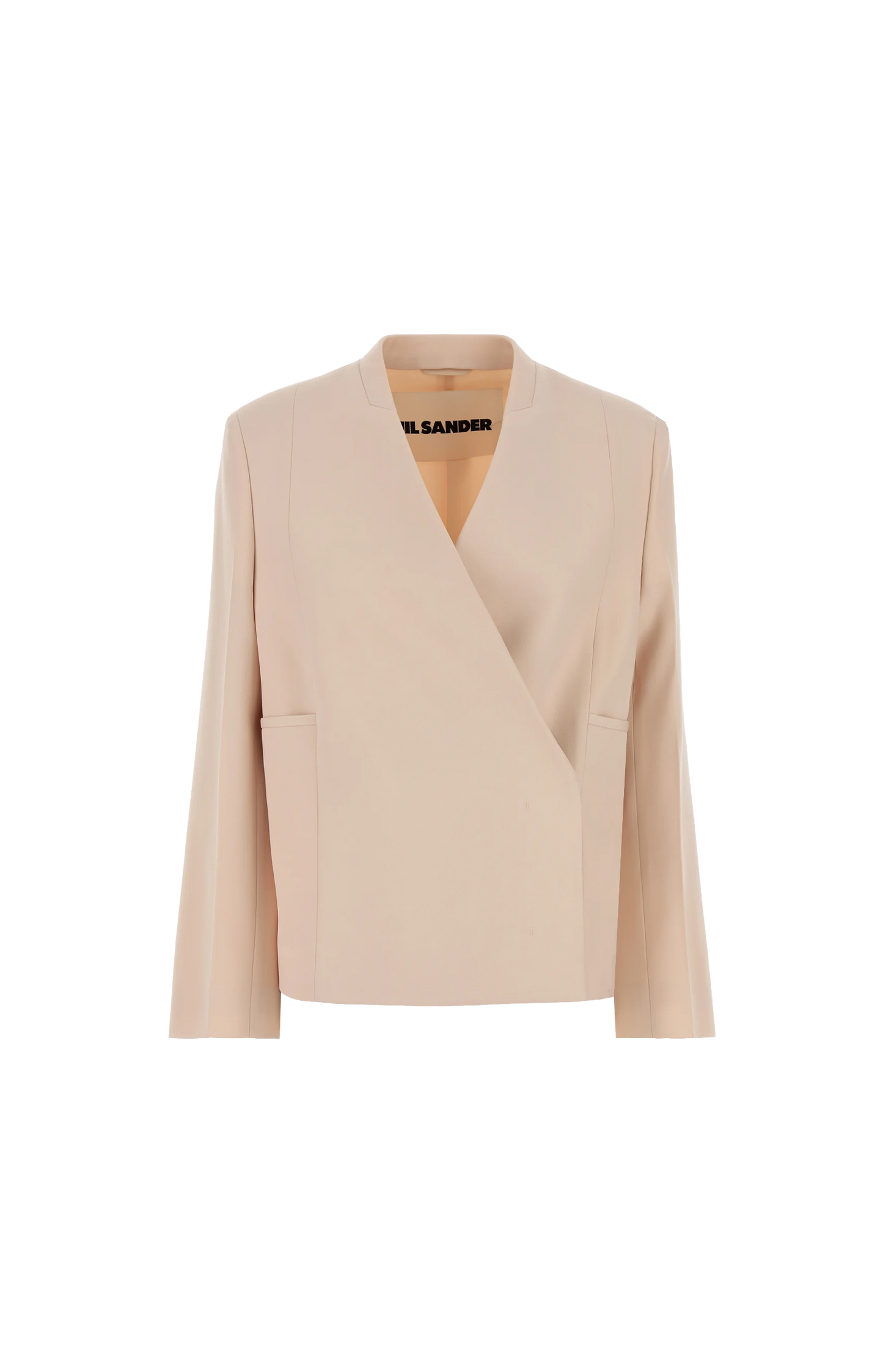 Pastel pink wool blazer