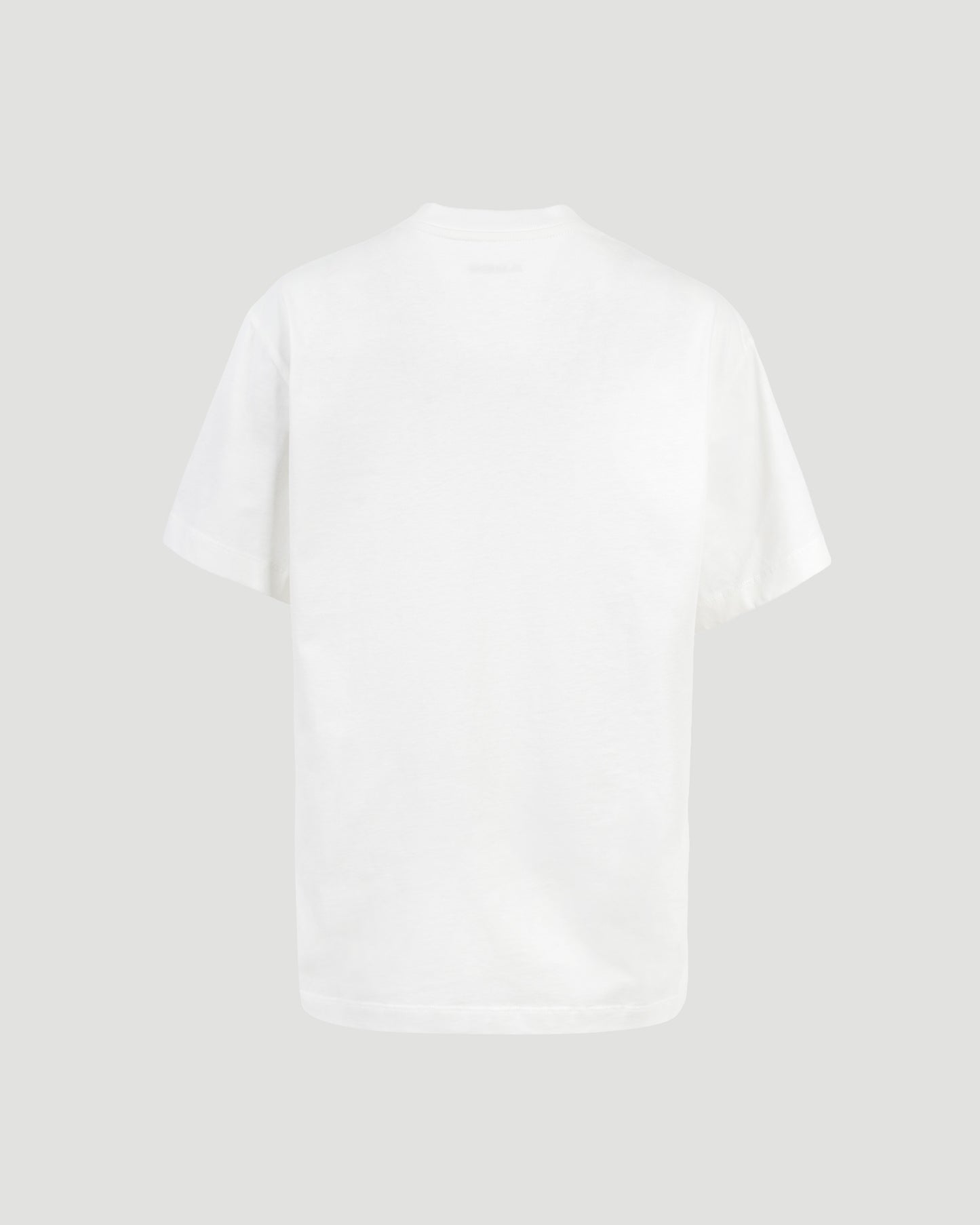 White T-shirt with Logo Print