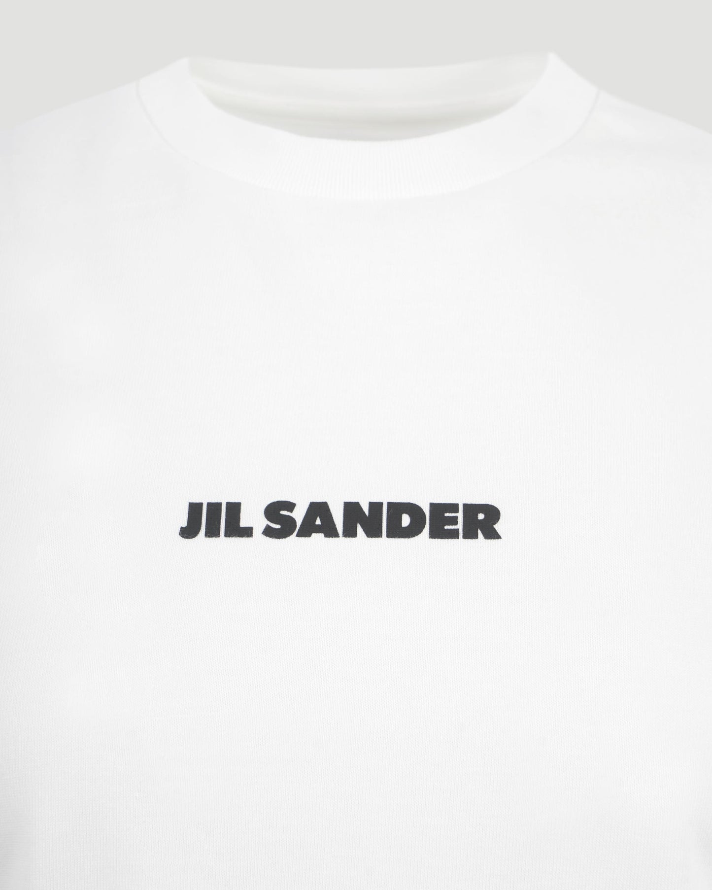 White T-shirt with Logo Print