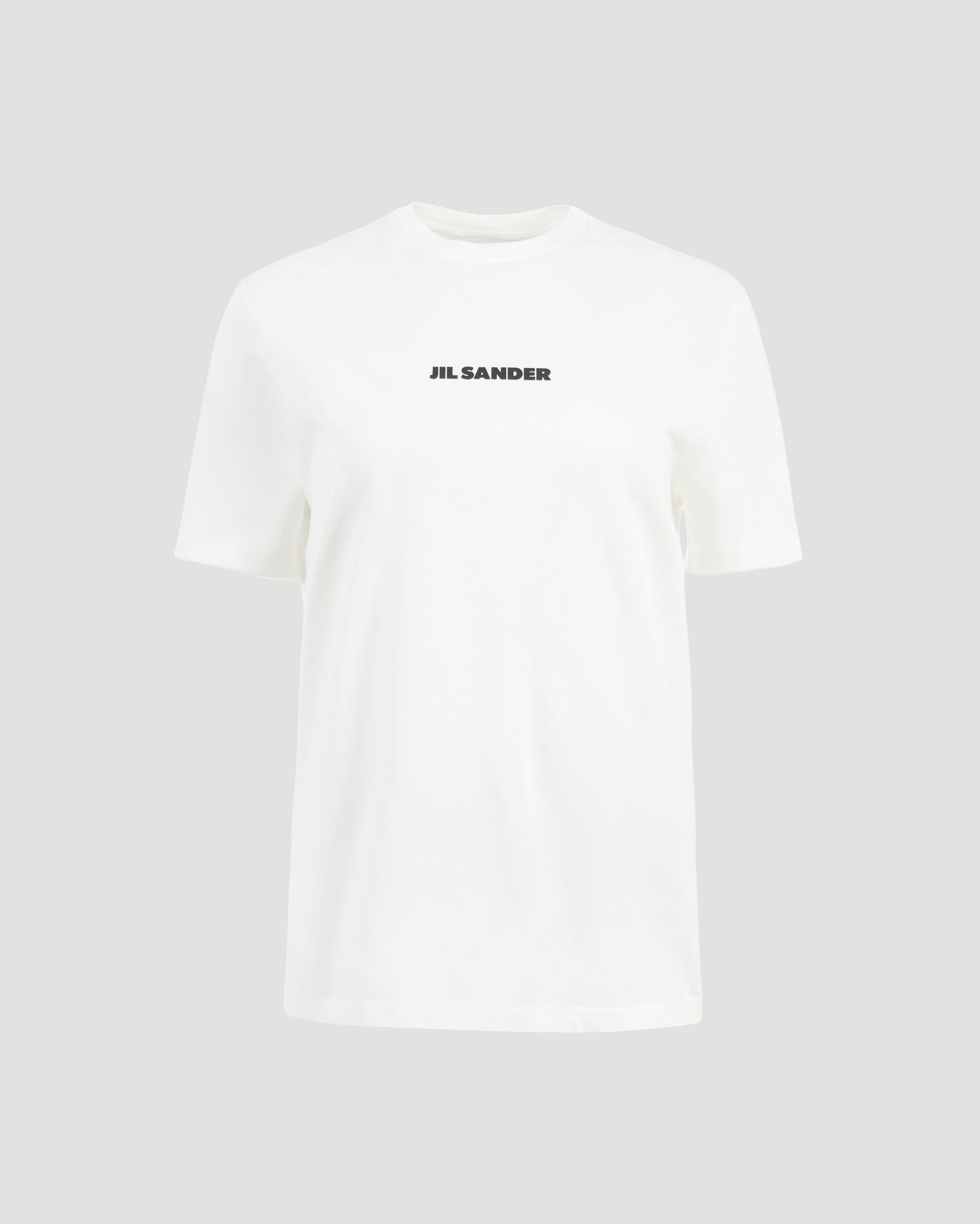 White T-shirt with Logo Print