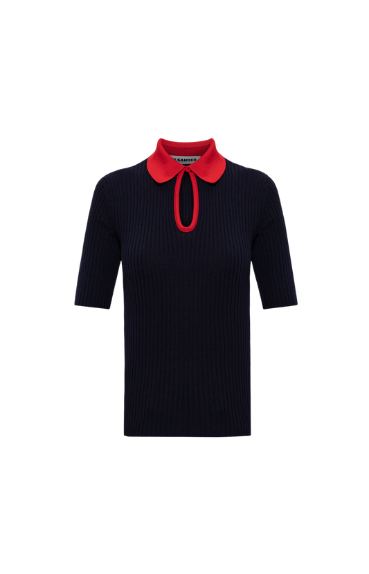 Jil Sander Lightweight Wool Polo T-Shirt