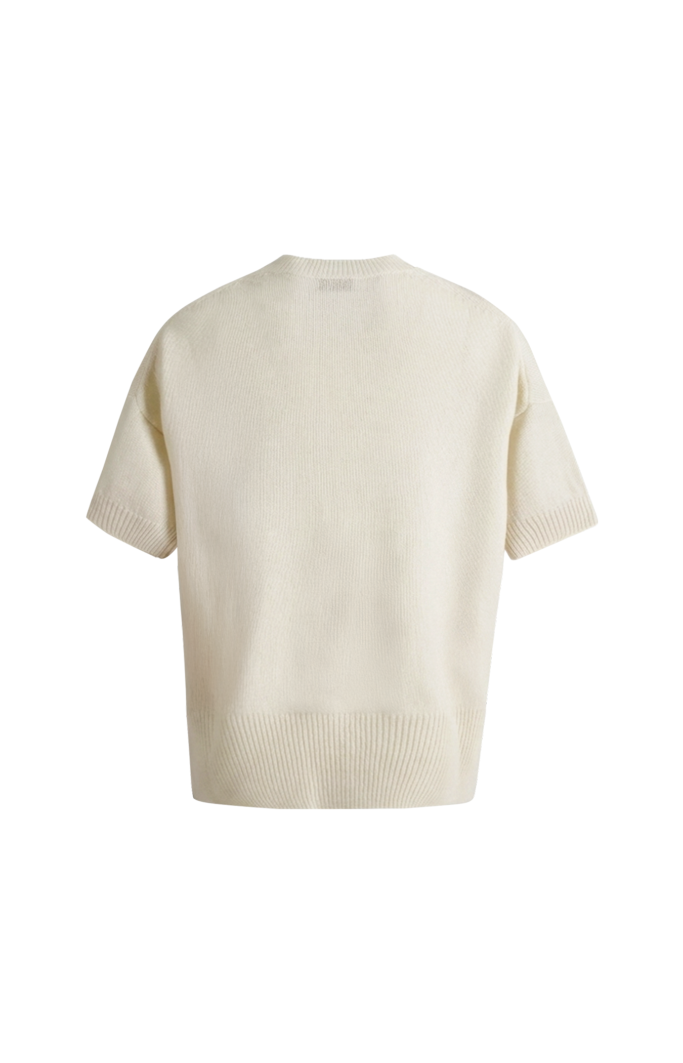 Cream Loose-fit Cashmere Top