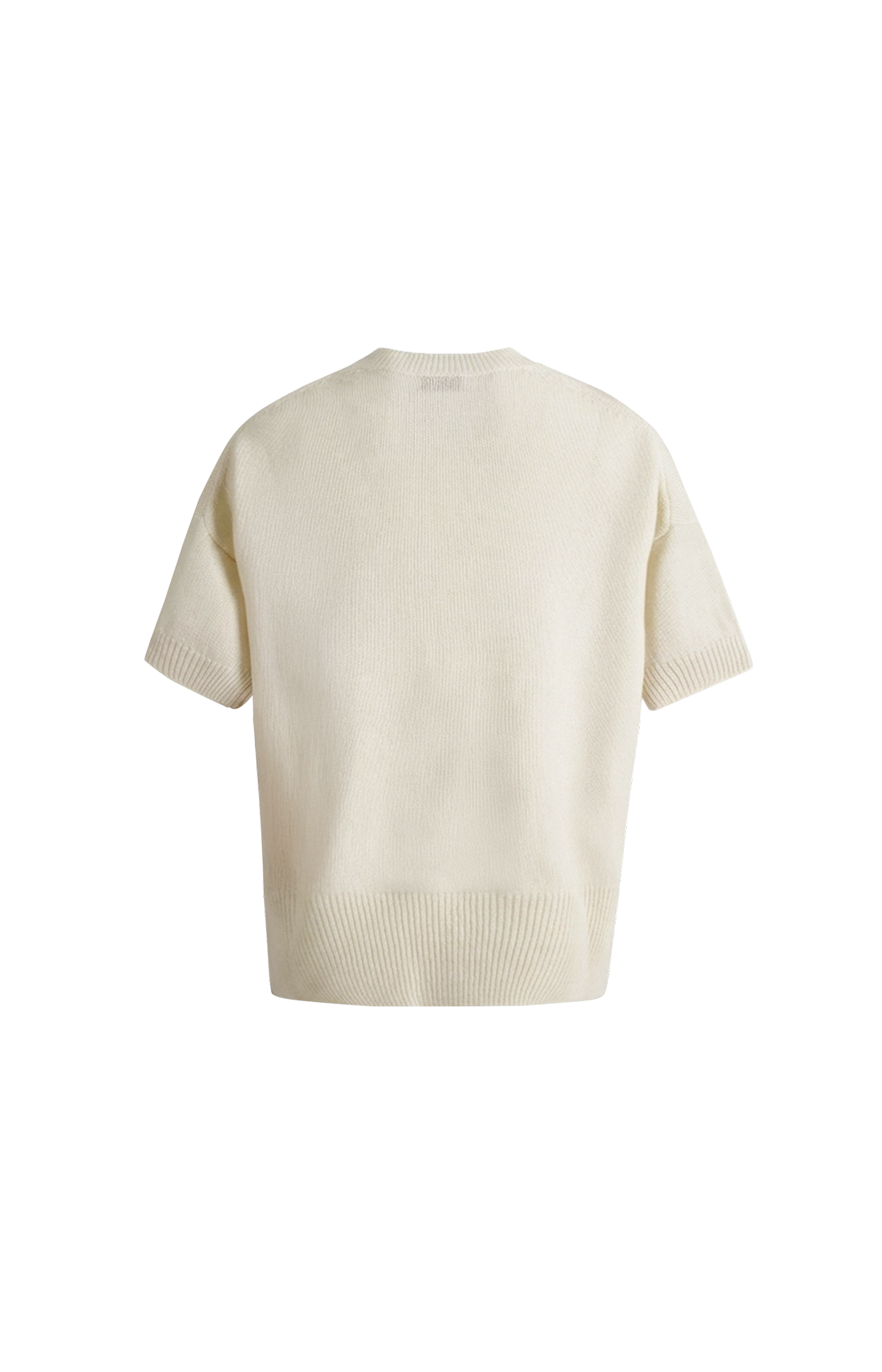 Cream Loose-fit Cashmere Top