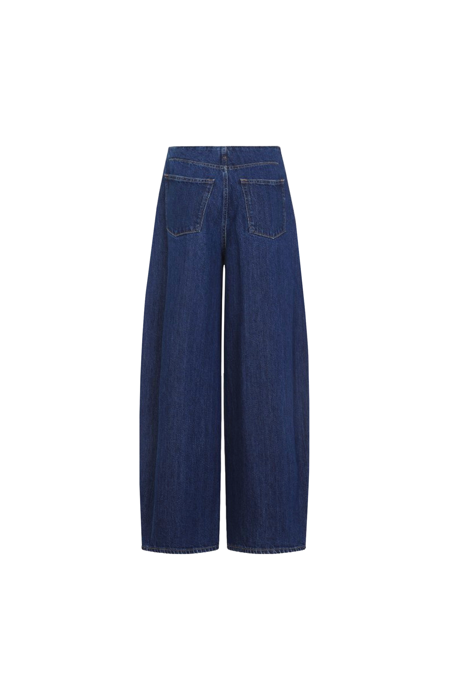 Navy Blue Wide-leg Jeans