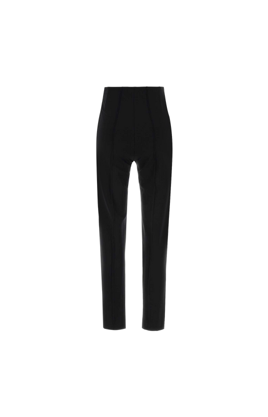 Black Stretch Jersey Pants
