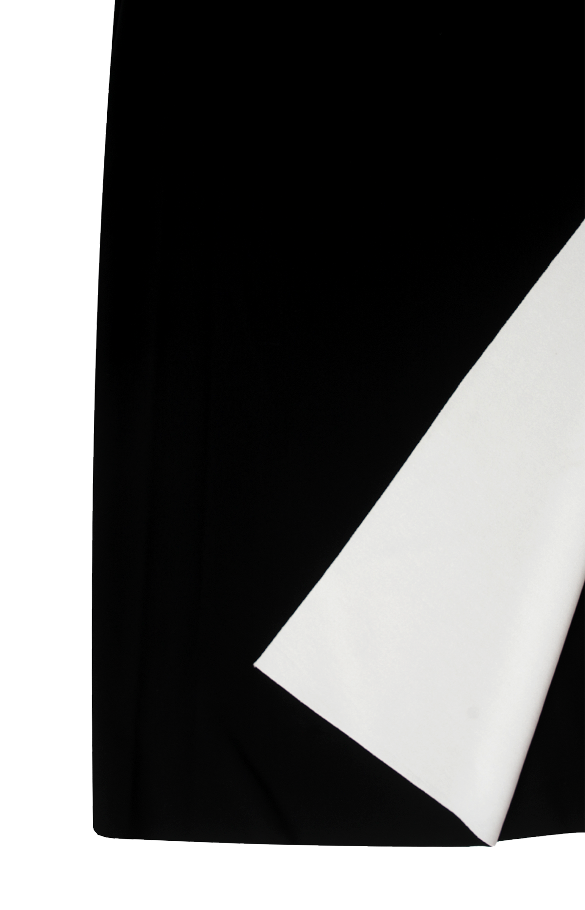 Black Viscose Midi Skirt
