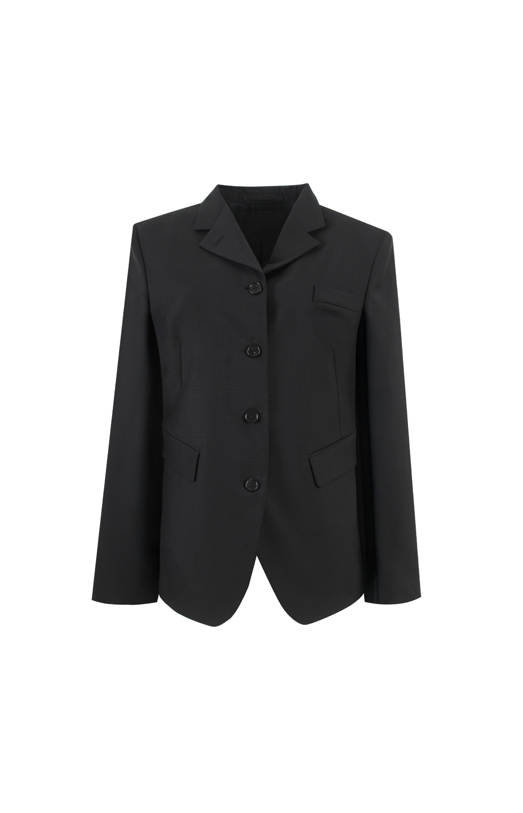 Single-Breasted Felted Blazer