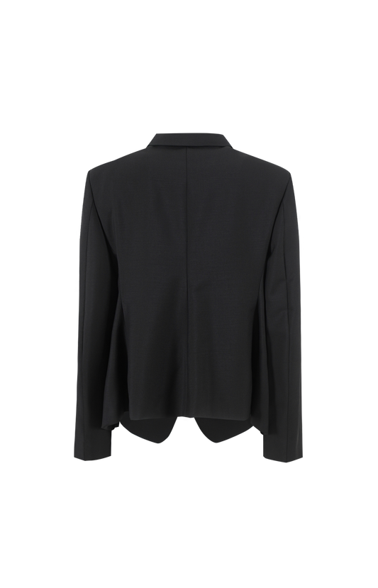 Single-Breasted Felted Blazer