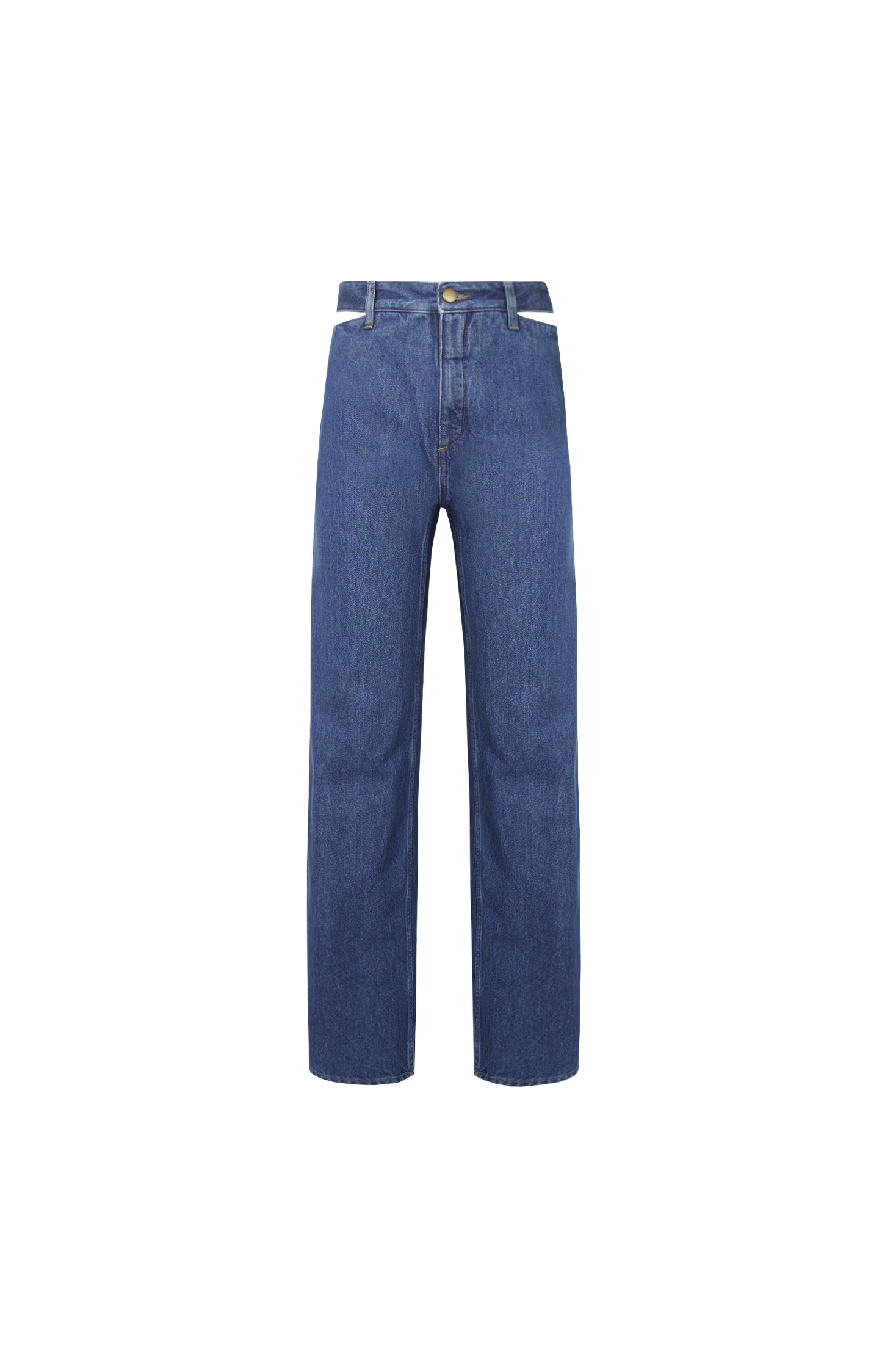 Denim Cut-Out Trousers