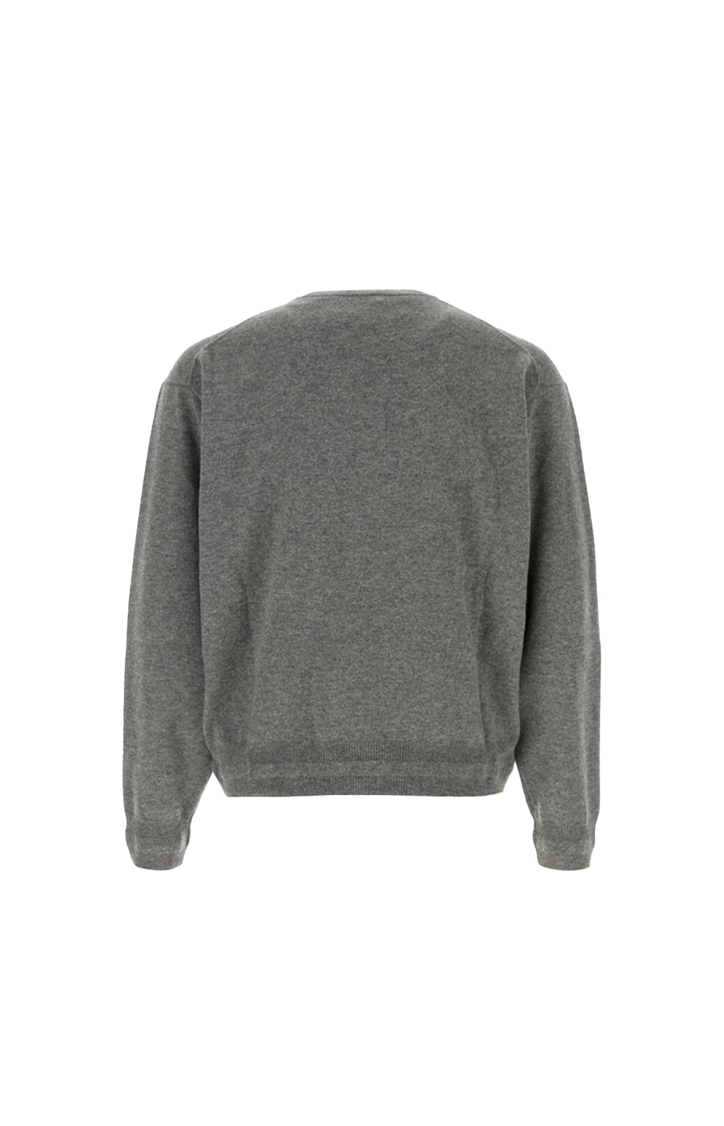 Cashmere V-Neck Sweater in Grey