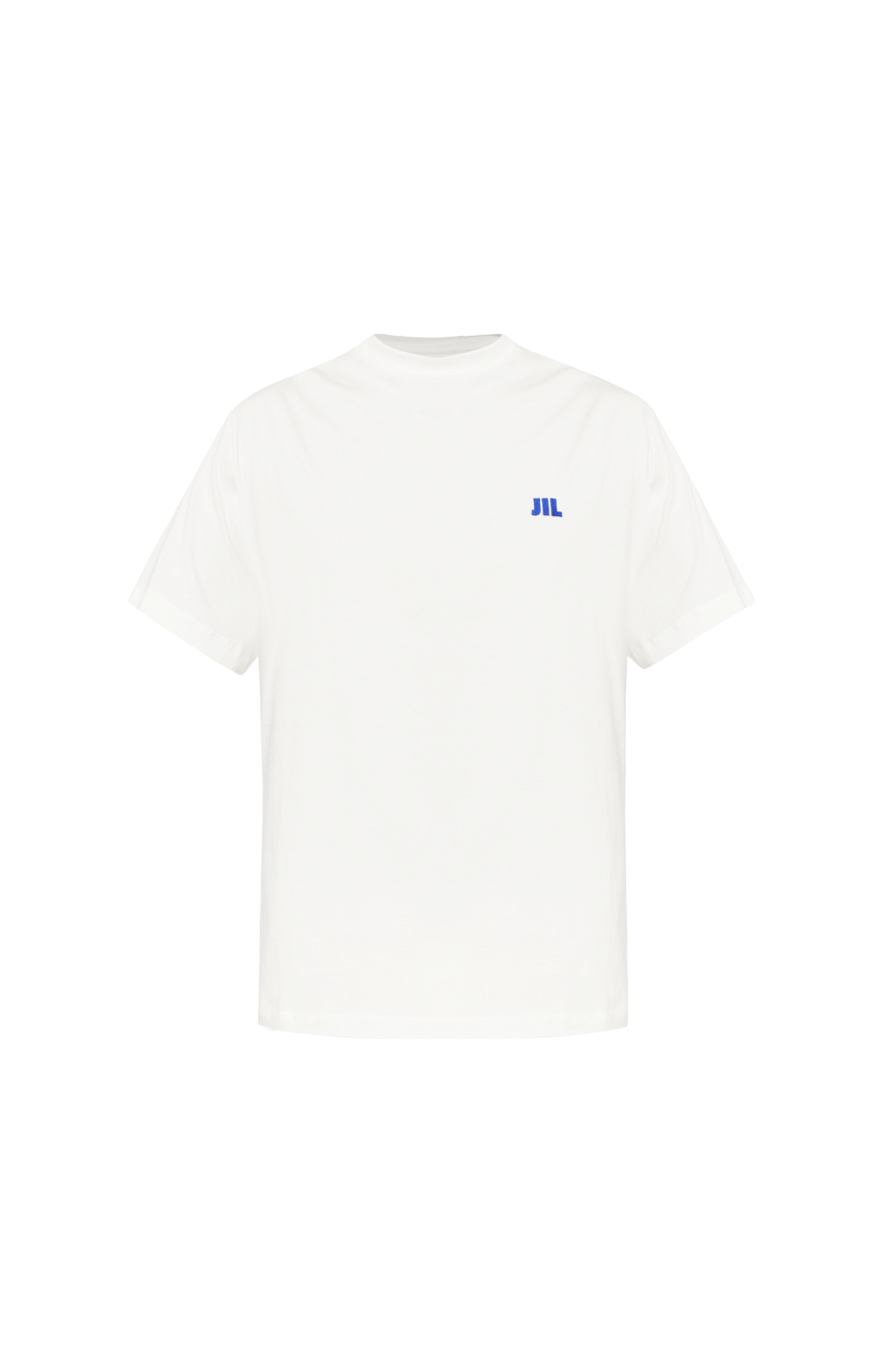 White T-shirt with embroidered logo