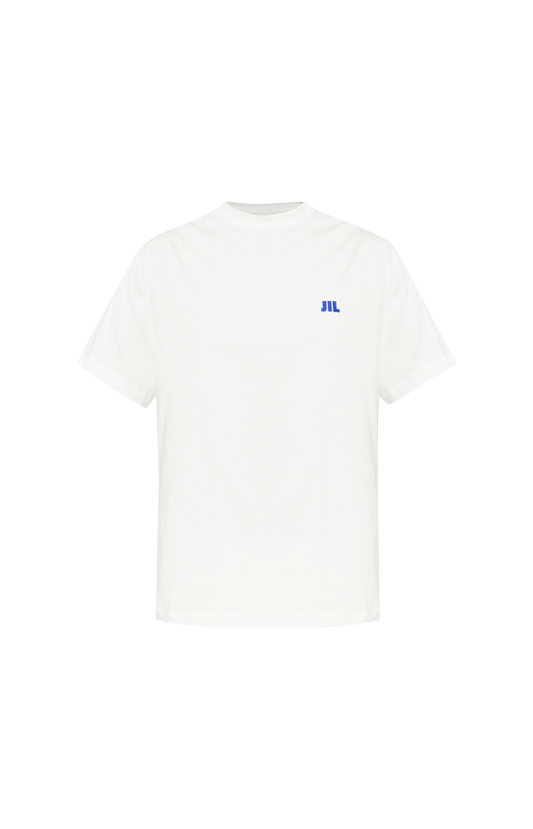 White T-shirt with embroidered logo
