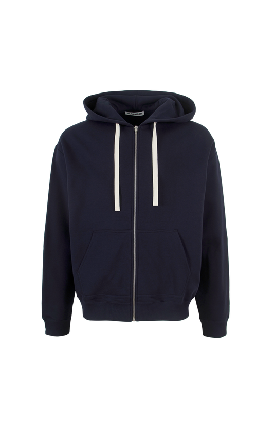 Zip-Up Hoodie in Navy