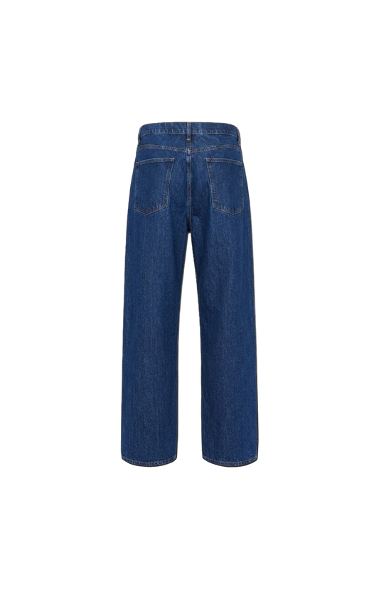 Blue Wide-Leg Jeans