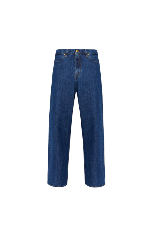 Blue Wide-Leg Jeans