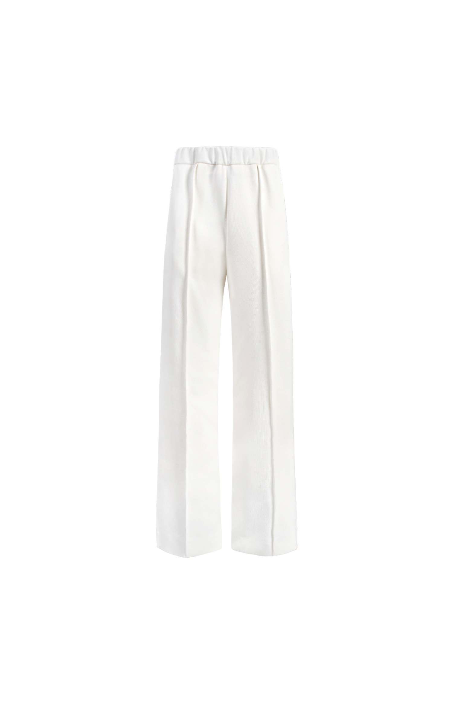 White pants on a white background